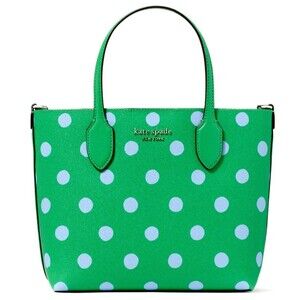 New Kate Spade Bleecker Sunshine Dots Crossbody Tote Size Small Candy Grass